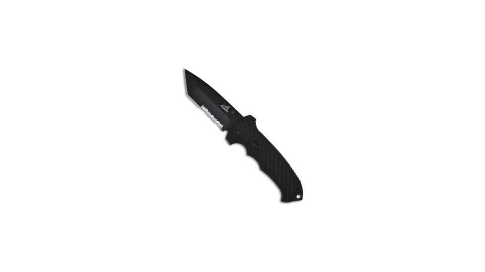 Gerber Gerber 06 FAST Knife Spring Assisted 3.8" Black Serr 30-000118*DISCOUNTED*, Black, 7Cr17MoV, adult, BHQ-186080