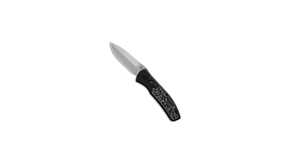 Gerber Gerber Empower Automatic Knife Black/White Armor Grip 3.25" SW 30-001323N*DISC, Black/White, CPM S30V, adult, BHQ-199544