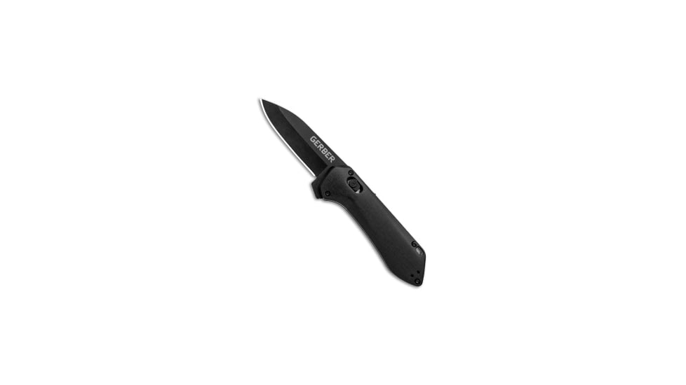 Gerber Gerber Highbrow Compact A/O Spring Assisted Knife Black 2.8" Onyx *DISC*, Black, Stainless Steel, adult, BHQ-223751