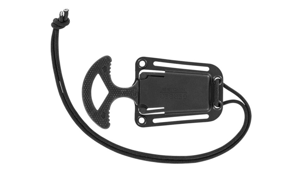 Gerber GHOSTSTRIKE Punch Knife, Black GFN, Black Blade, w/Sheath GE30-001007