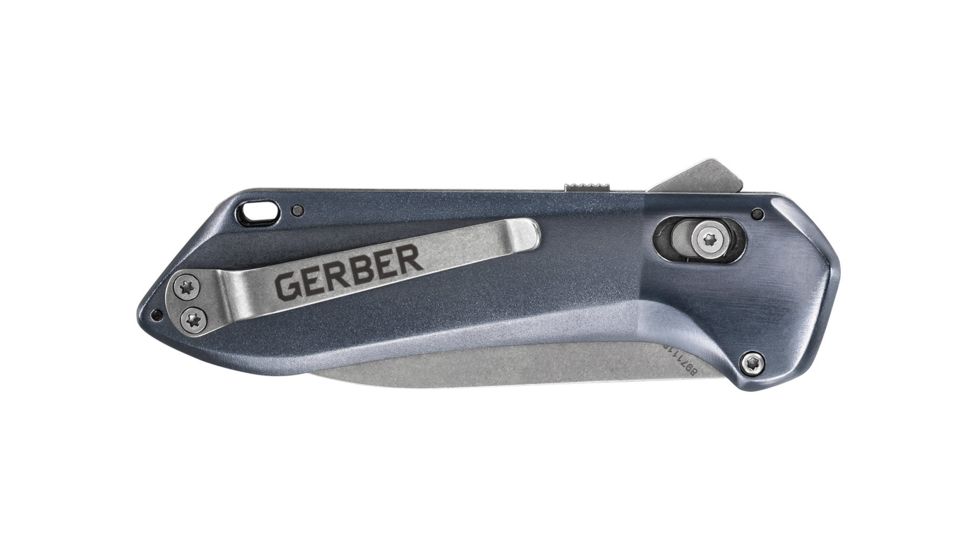 Gerber Highbrow Compact Assisted Opening Folding Knife, 2.8in, 7CR Steel, Blue, 30-001520