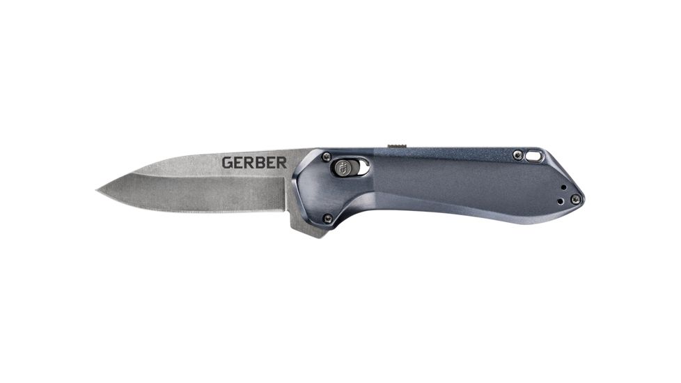 Gerber Highbrow Compact Assisted Opening Folding Knife, 2.8in, 7CR Steel, Blue, 30-001520