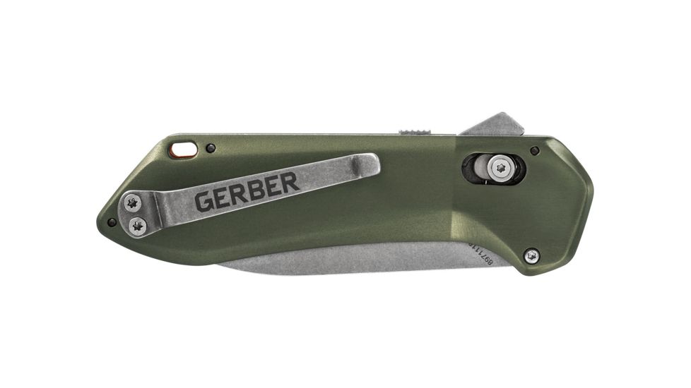Gerber Highbrow Compact Assisted Opening Folding Knife, 2.8in, 7CR Steel, Green, 30-001526