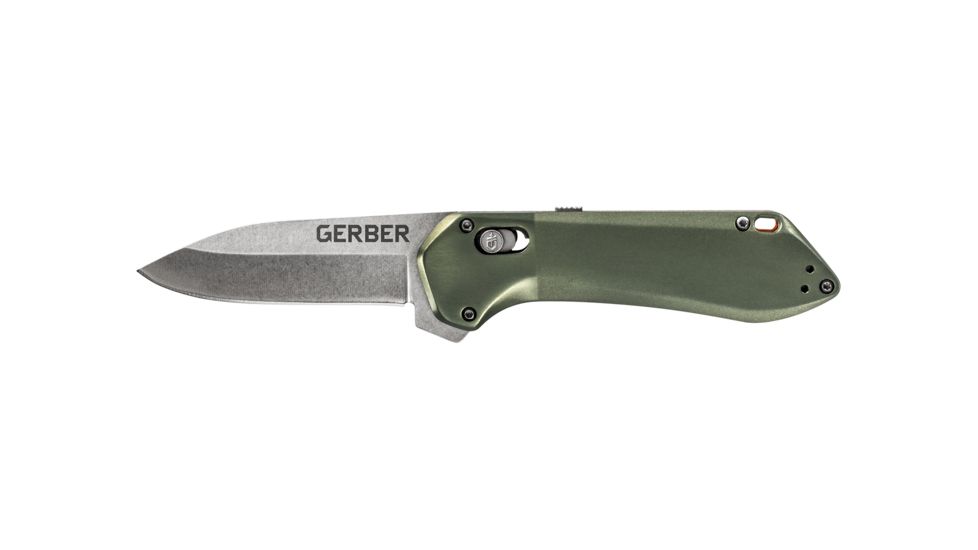 Gerber Highbrow Compact Assisted Opening Folding Knife, 2.8in, 7CR Steel, Green, 30-001526