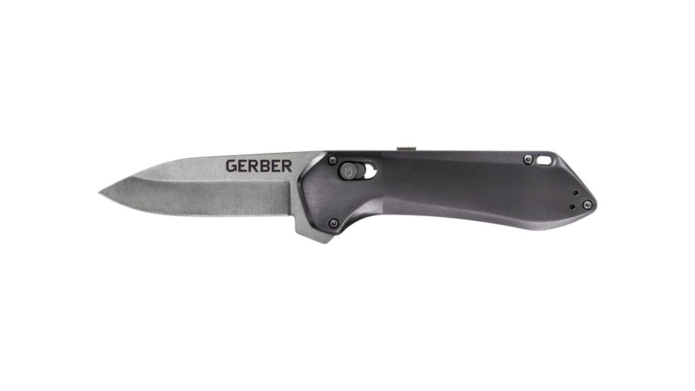 Gerber Highbrow Compact Assisted Opening Folding Knife, 2.8in, 7CR Steel, Grey, 30-001518