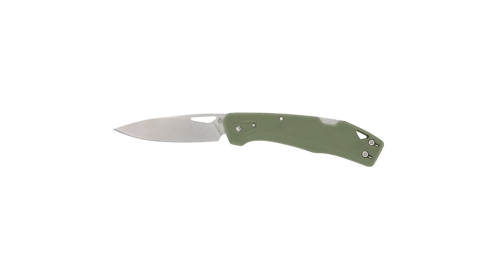 Gerber Knives LST Linchen Green Folding Knife GFN 2.5in Stonewash Clip Point