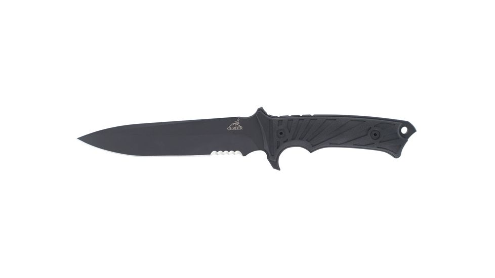 Gerber LHR, Black Fixed Blade Knife 30-000183 