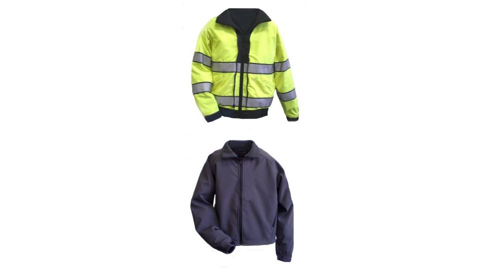 Gerber Outerwear Thriller SX Reversible with Soft Shell Liner Jacket, Black - Lime, SR 71DX3/L SR