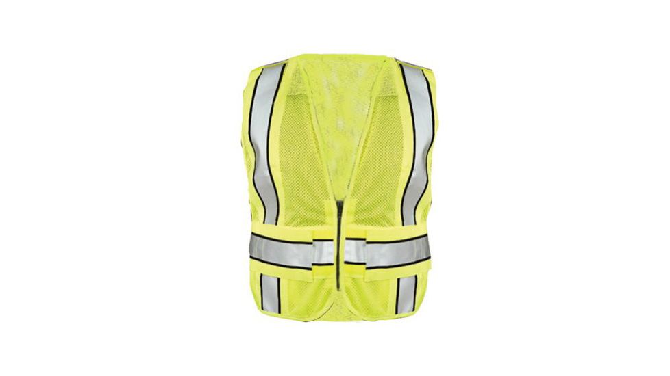 Gerber Outerwear Vision Quest Vest Ansi 107 Class II- Ansi 210, Lime - Black, S-M 50V3/L S/M