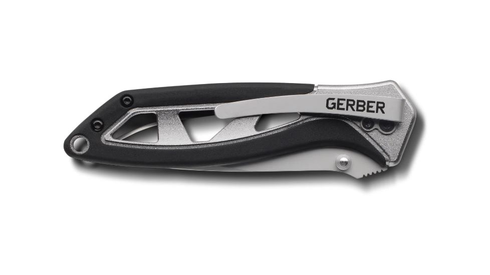 Gerber Outrigger XL Folding Knife,3.38in 7Cr17 Blade,Aluminum w/SoftGrip Overmold Handle,Box 30-000690