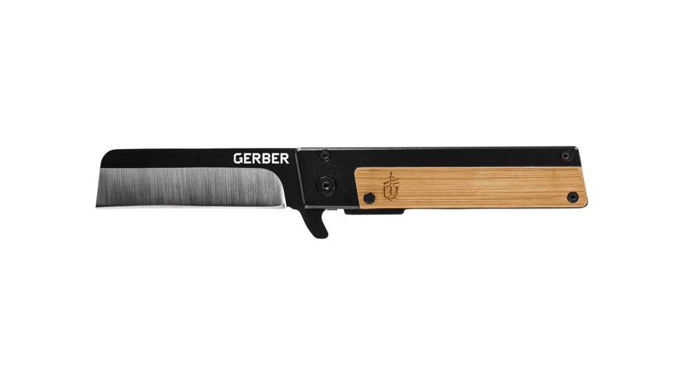 Gerber Quadrant Assisted Opening Folding Knife, 7CR17MOV Steel, Bamboo, 30-001702, EDEMO1