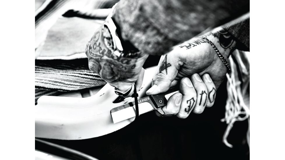 Gerber Quadrant Assisted Opening Folding Knife, 7CR17MOV Steel, Bamboo, 30-001702, EDEMO1