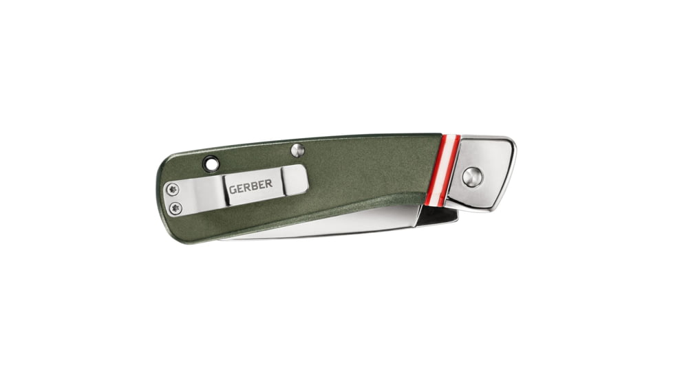 Gerber Straightlace 2.9in Assisted Opening Folding Knife, Green Hedle, Green, 31-003722