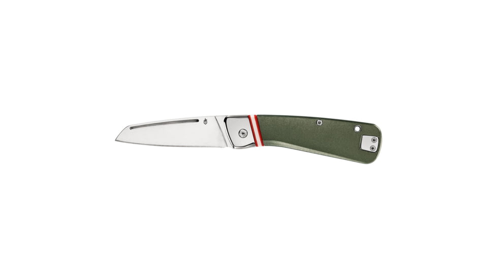Gerber Straightlace 2.9in Assisted Opening Folding Knife, Green Hedle, Green, 31-003722