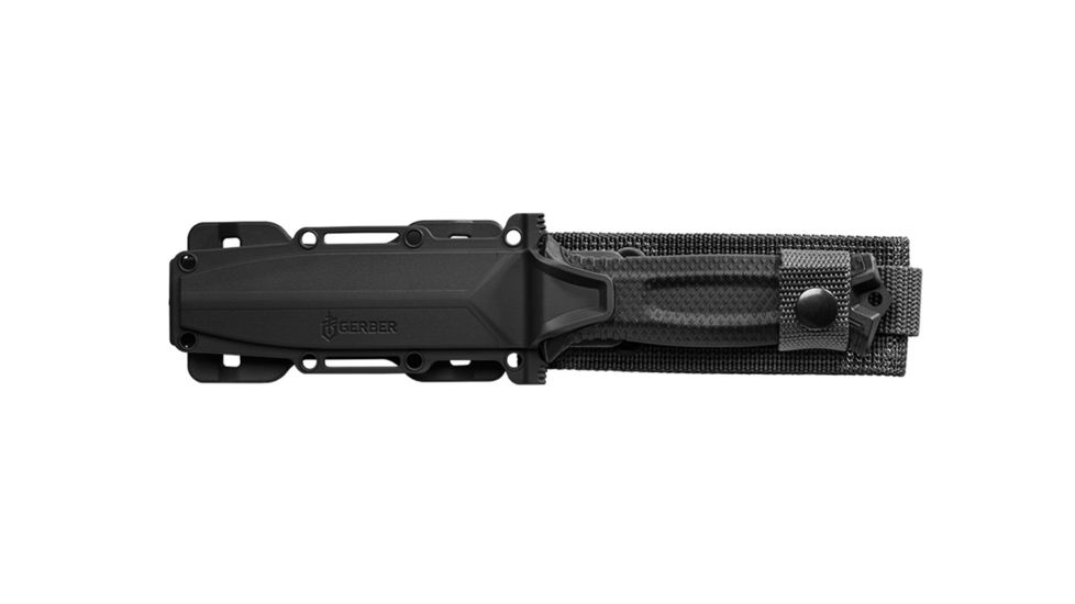 Gerber StrongArm Fixed Blade Knife, Black, Serrated, Black 31-002933