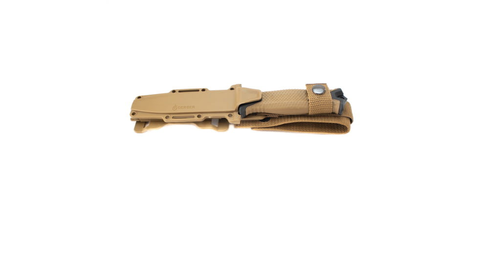 Gerber StrongArm Fixed Blade Knife, Coyote, Fine Edge, Coyote, Clam Shell Package 31-002931