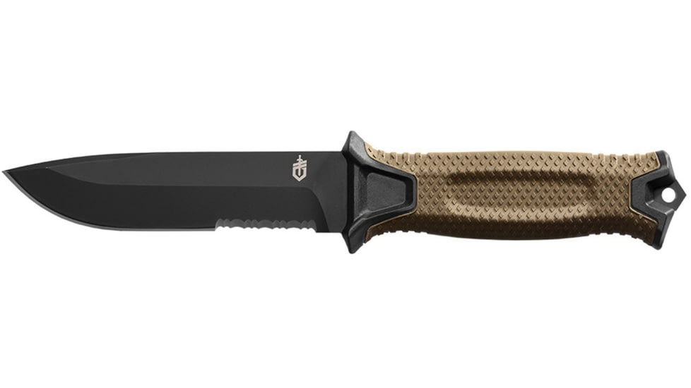 Gerber StrongArm Fixed Blade Knife, Coyote, Serrated, Coyote 31-002932
