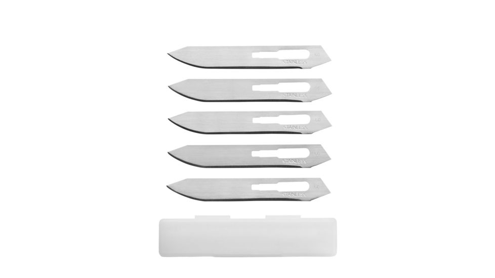 Gerber Vital Pocket Knife, Black/Orange Handle,6 Replacement Blades GE31-002736
