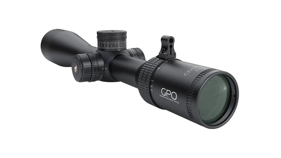 German Precision Optics Centuri 2.5-15x50mm 30mm Tube Rifle Scope, Second Focal Plane, MOAi, Black, RC635