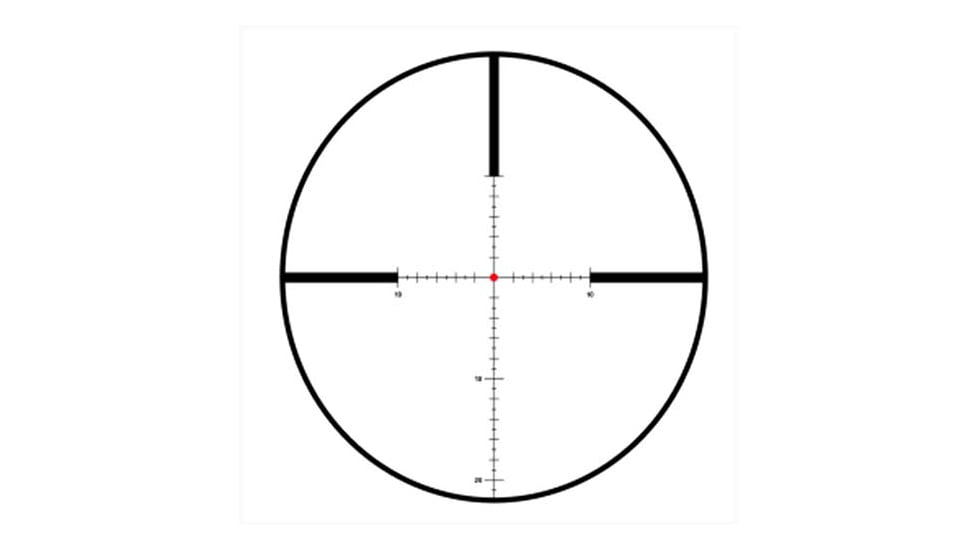 German Precision Optics Centuri 3-18x50mm 30mm Tube Rifle Scope, Second Focal Plane, MOAi Reticle, Black, RCX651