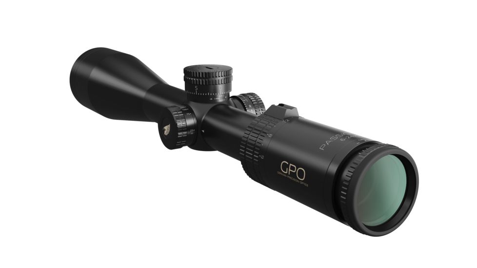 German Precision Optics GPO PASSION 4X 6-24x50 Rifle Scope, Plex Reticle, Black Matte R460