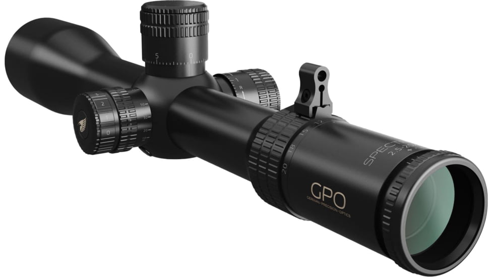 German Precision Optics GPOTAC 8x Rifle Scope, 2.5-20x50i, 34mm Tube, First Focal Plane, BRi reticle, Black, RS831
