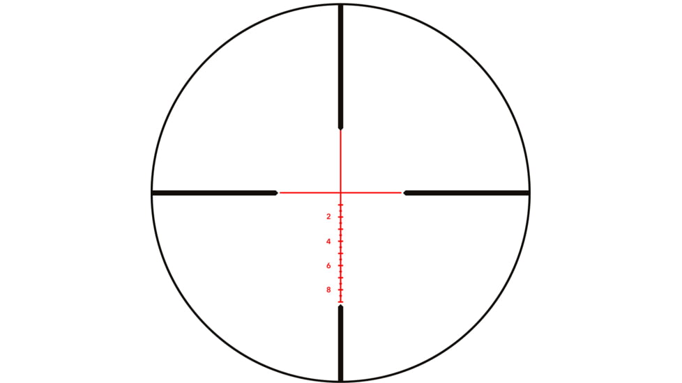 German Precision Optics GPOTAC 8x Rifle Scope, 2.5-20x50i, 34mm Tube, First Focal Plane, BRi reticle, Black, RS831