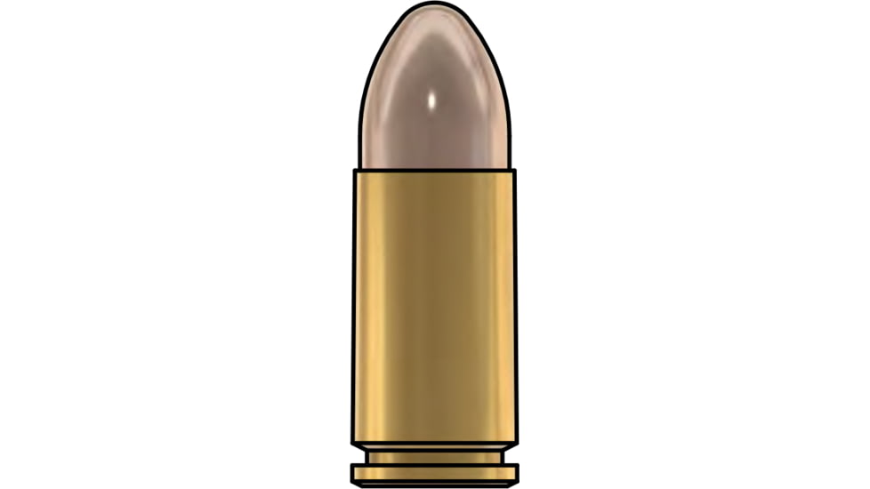 GetLoad 9mm Luger 124 grain Total Metal Jacket Brass Cased Centerfire Pistol Ammo, 100 Rounds, GETL9MMB