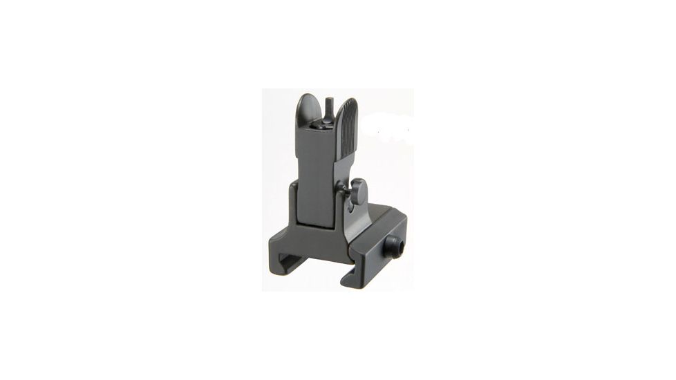 GG&amp;G Dovetailed Gas Blocks Flip Up Front Sight w/ Tritium Front Sight Post, Black, GGG-1023T