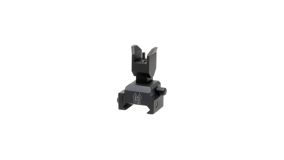 GG&G Top Mounted Deployable Front Sight for Picatinny, Tritium Sight Post, Black, GGG-1393T
