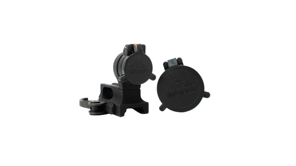 GG&amp;G Quick Detach Trijicon MRO Scope Mount with Lens Covers, Black, GGG-1788LC