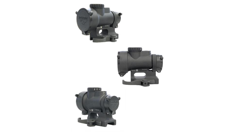 GG&amp;G Quick Detach Trijicon MRO Scope Mount with Lens Covers, Black, GGG-1788LC