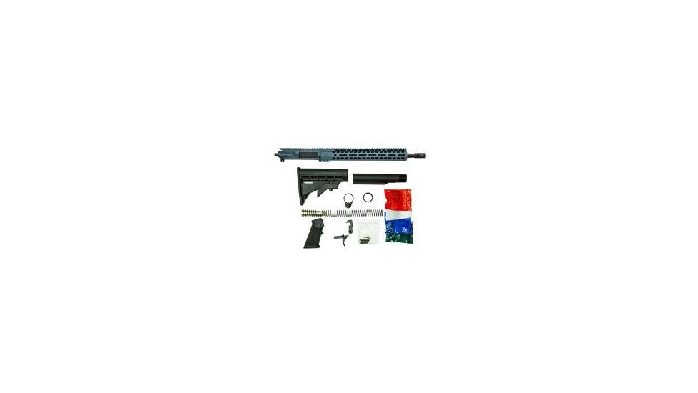 Ghost Firearms Upper Receiver, Rifle Lower Parts Kit, 7.62x39, 16in, Carbine , Light HBAR Barrel, 1-10 Twist, 14in M-LOK Free Float Hand Guard, A2 Muzzle Device, Blue Titanium, GF16E14GFR762BT-KIT