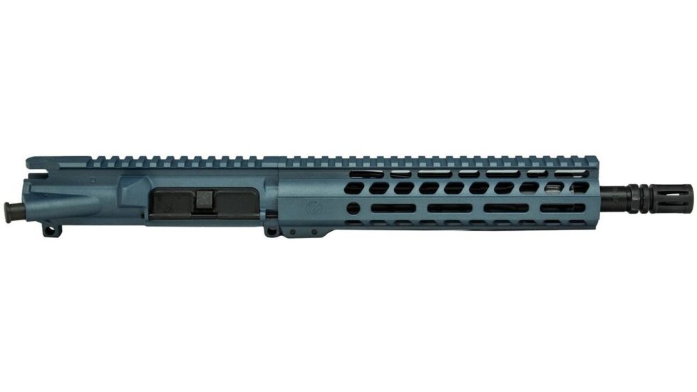 Ghost Firearms Elite Complete Upper Receiver, 5.56x45 NATO, 10.5 inch, Carbine Length, 4150 M4 Barrel, 1-7 Twist, 9 inch M-LOK Free Float Hand Guard, A2 Flash Hider, Blue Titanium, GF105E9GFR556BT