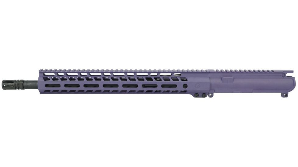 Ghost Firearms Elite Complete Upper Receiver, 7.62x39, 16in, Carbine Length, 4150 Light HBAR Barrel, 1-10 Twist, 14in M-LOK Free Float Hand Guard, A2 Flash Hider, Tactical Grape, GF16E14GFR762GRP
