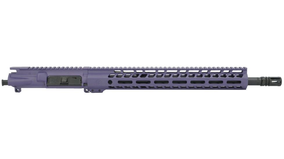 Ghost Firearms Elite Complete Upper Receiver, 7.62x39, 16in, Carbine Length, 4150 Light HBAR Barrel, 1-10 Twist, 14in M-LOK Free Float Hand Guard, A2 Flash Hider, Tactical Grape, GF16E14GFR762GRP