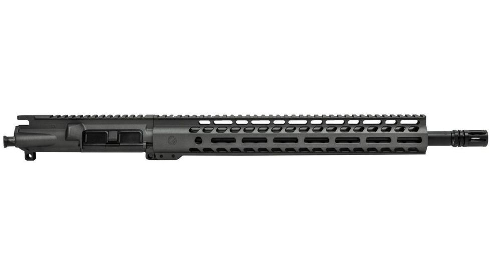 Ghost Firearms Elite Complete Upper Receiver, 7.62x39, 16 inch, Carbine Length, 4150 Light HBAR Barrel, 1-10 Twist, 14 inch M-LOK Free Float Hand Guard, A2 Flash Hider, Tungsten Gray, GF16E14GFR762TG