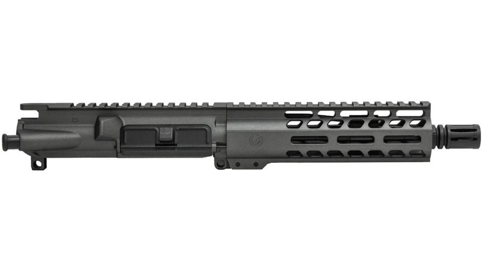 Ghost Firearms Elite Complete Upper Receiver, 9mm 9x19 Para, 7.5 inch, 4150 Light HBAR Barrel, 1-10 Twist, 7 inch M-LOK Free Float Hand Guard, A2 Flash Hider, Tungsten Gray, GF75E7GFR9MMTG