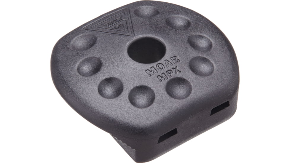 Ghost Inc Ghost MOAB SIG MPX Baseplates, SIG Sauer MPX 9mm, All Gens, 3 Pack, Black, GHOMPXMOABBLK