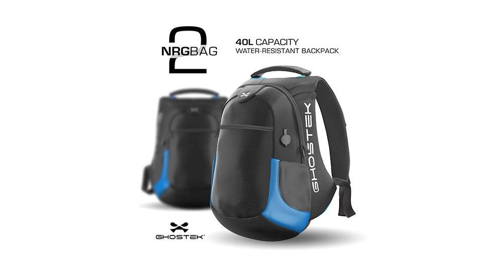 GHOSTEK NRG 2 Backpack w/ 16,000MAH Battery, Blue, Blue, 1 Year Mfg Warranty, GHO-99696