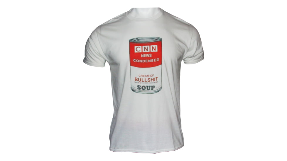 Gi Men's T-shirt Cnn News Condensed Soup Large White