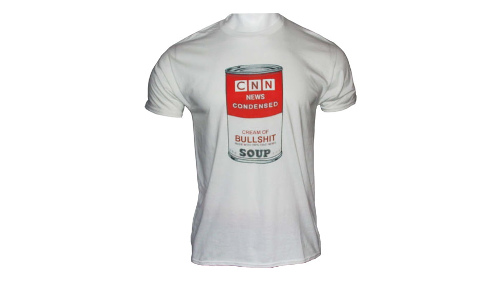 Gi Men's T-shirt Cnn News Condensed Soup Xx-large White