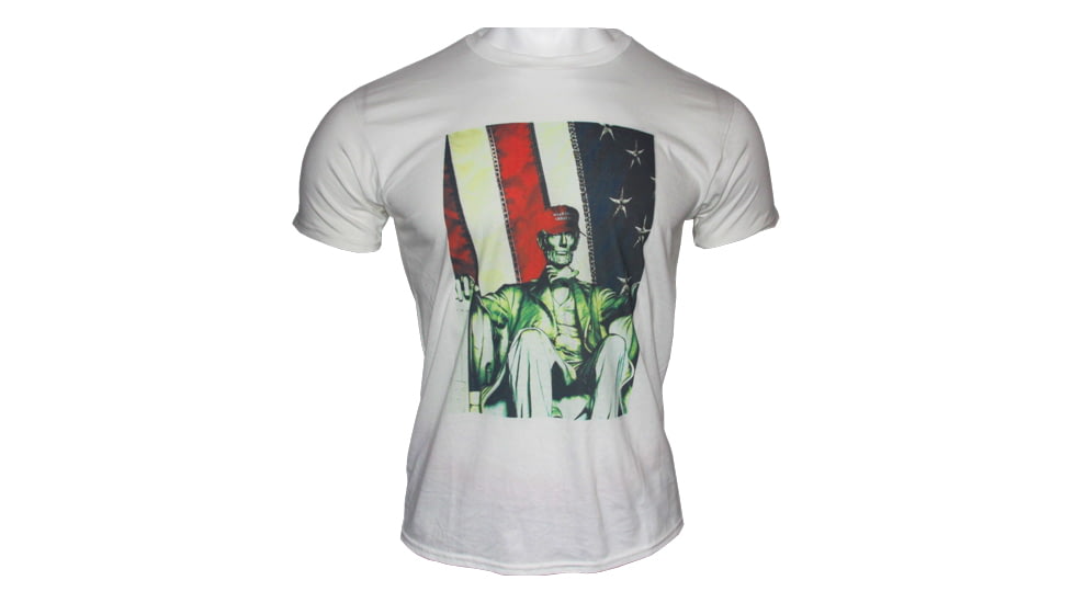 Gi Men's T-shirt Trump Abe Lincoln Large White!