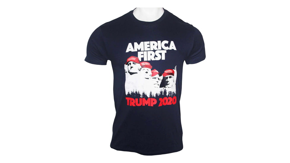 Gi Men's T-shirt Trump America First Xx-large Navy Blue