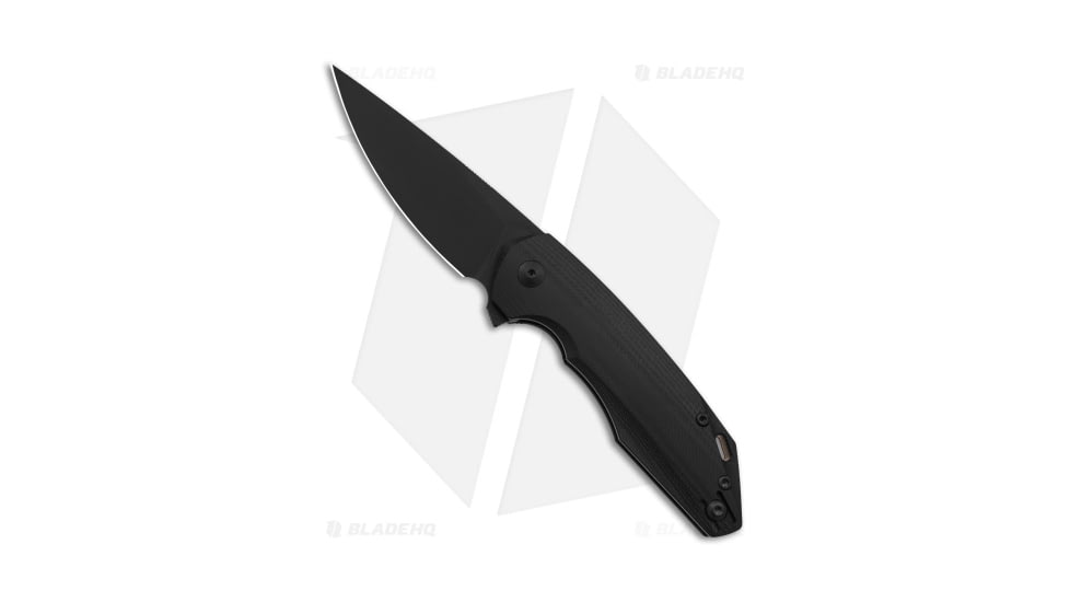 GiantMouse Vox/Anso ACE Corta Folding Knife, 3.125in, Bohler M390 Stainless Steel, Drop Point Blade, G-10, Black Handle, Black/Black, 7.25 inch, BHQ-135823