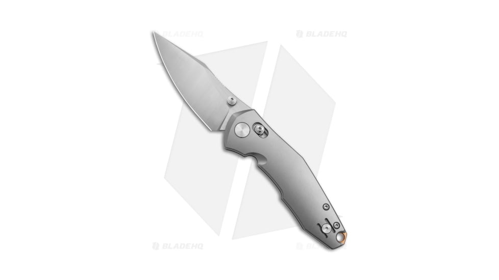 GiantMouse Vox/Anso ACE Nazca Folding Knife, 3.15in, Bohler M390 Stainless Steel, Clip Point Blade, Titanium, Gray Handle, Gray/Gray, 7.48 inch, BHQ-136425