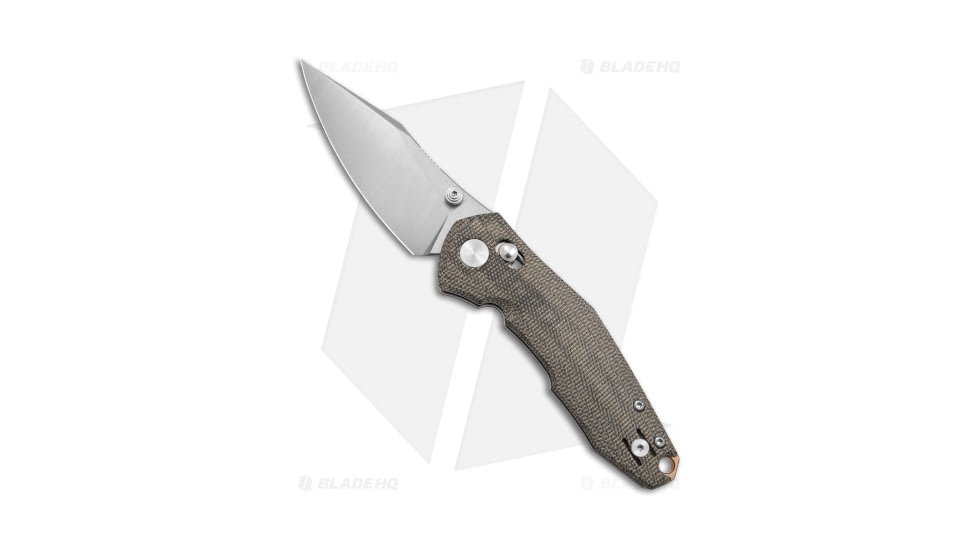 GiantMouse Vox/Anso ACE Nazca Folding Knife, 3.15in, Bohler M390 Stainless Steel, Clip Point Blade, Micarta, Green Handle, Green/Gray, 7.48 inch, BHQ-147063