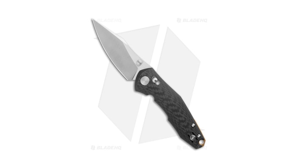 GiantMouse Vox/Anso ACE Nazca Folding Knife, 3.15in, CPM MagnaCut, Clip Point Blade, Carbon Fiber, Black Handle, Black/Gray, 7.40 inch, BHQ-190246