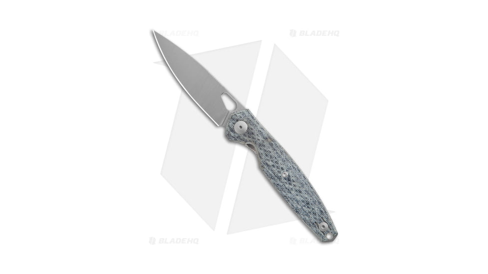 GiantMouse Vox/Anso ACE REO Folding Knife, 3.31in, CPM MagnaCut, Drop Point Blade, Micarta, Blue Handle, Blue/Gray, 8.00 inch, BHQ-180282