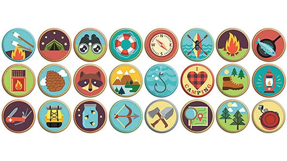 Gibbs Camp Button Box, Let's Go Camping Buttons, 120 Pack, 9781423639657